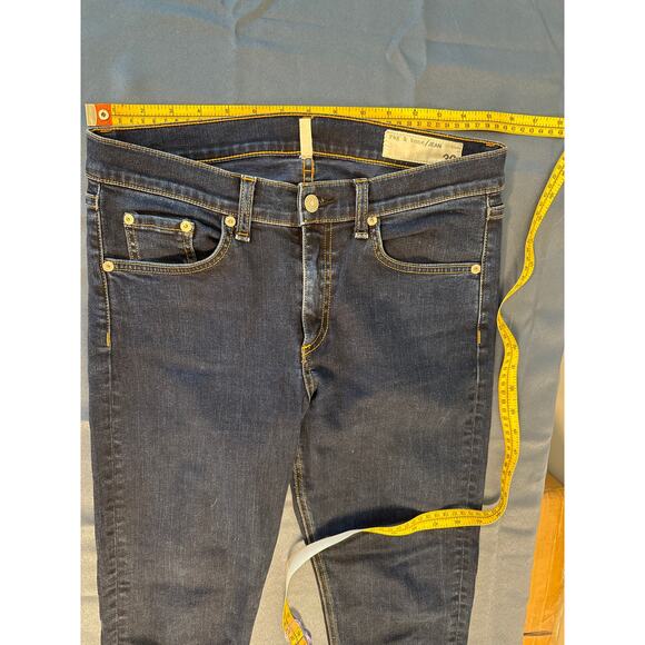 Rag & Bone Dark Blue High Rise Skinny Jeans 30 Pre-owned - Picture 8 of 12